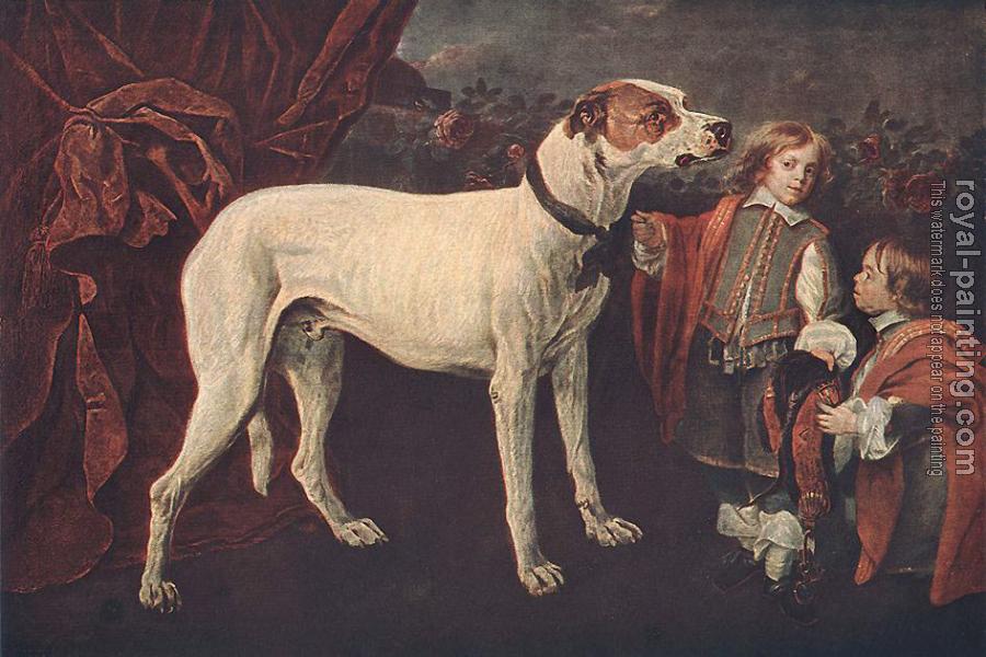 Jan Fyt : Big Dog, Dwarf and Boy